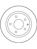 TRW DF2705 Тормозной диск задний
