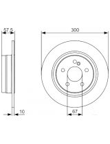 BOSCH 0 986 479 410 Тормозной диск
