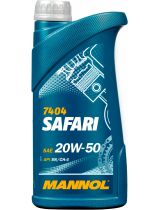 Моторное масло MANNOL MN7404-1 Safari 20W-50 SL/CF 1л