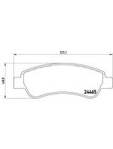 BREMBO P61091 Колодки дисковые задние