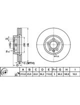 ATE 24.0126-0119.1 Тормозной диск передний