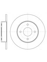 REMSA 6788.00 Тормозной диск задний