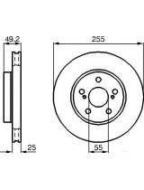 BOSCH 0 986 478 584 Тормозной диск передний