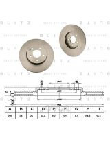 BLITZ BS0247 Тормозной диск