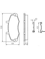 BOSCH 0 986 494 292 Колодки дисковые передние