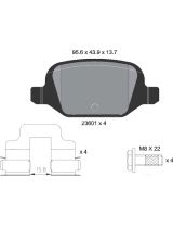 Textar 2360102 Колодки дисковые