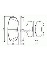 BOSCH 0 986 494 375 Колодки дисковые задние