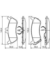 BOSCH 0 986 424 708 Колодки дисковые
