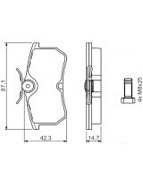 BOSCH 0 986 494 011 Колодки дисковые
