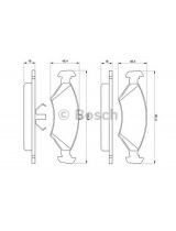 BOSCH 0 986 466 402 Колодки дисковые передние