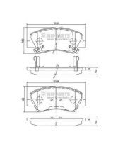 NIPPARTS N3600550 Колодки дисковые