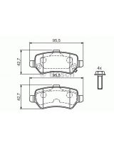BOSCH 0 986 424 646 Колодки дисковые задние