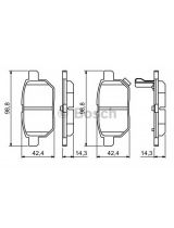 BOSCH 0 986 494 255 Колодки дисковые задние