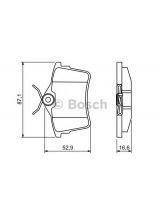 BOSCH 0 986 494 304 Колодки дисковые задние
