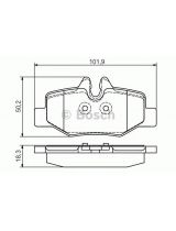 BOSCH 0 986 495 088 Колодки дисковые задние