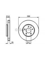 BOSCH 0 986 479 267 Тормозной диск передний