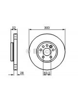 BOSCH 0 986 479 261 Тормозной диск передний
