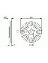 BOSCH 0 986 479 956 Тормозной диск передний