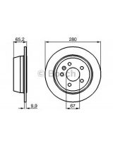 BOSCH 0 986 478 873 Тормозной диск задний