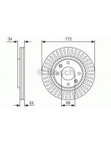 BOSCH 0 986 479 R63 Тормозной диск передний