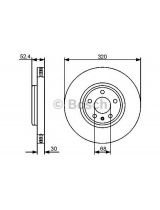 BOSCH 0 986 479 468 Тормозной диск передний