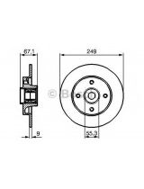 BOSCH 0 986 479 279 Тормозной диск