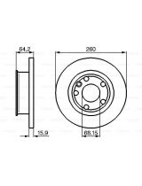 BOSCH 0 986 478 547 Тормозной диск