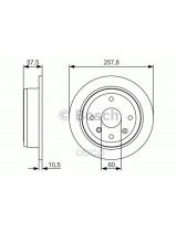 BOSCH 0 986 479 S08 Тормозной диск задний