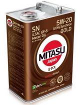 Моторное масло MITASU MJ-100-4 GOLD SN 5W-20 4л