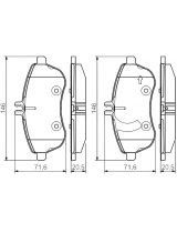 BOSCH 0 986 495 104 Колодки дисковые передние