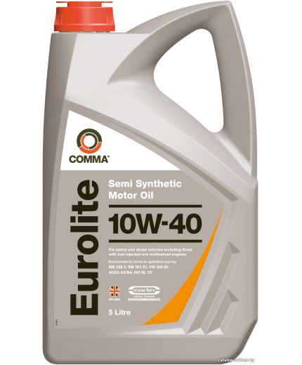 Моторное масло COMMA EUROLITE 10W-40 5л