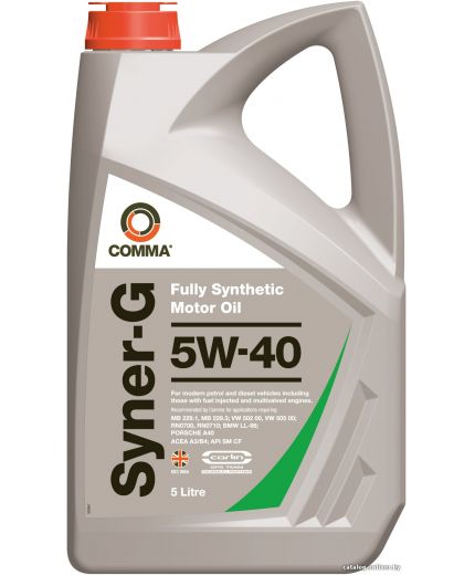 Моторное масло COMMA SYNER-G 5W-40 5л