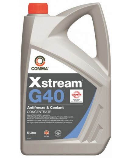 Антифриз COMMA Xstream G40 Concentrate фиолетовый 5л