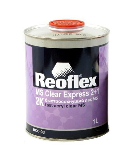 REOFLEX Лак быстросохнущий 2K MS Clear Express 2+1 1л