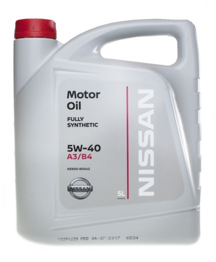 Моторное масло NISSAN 5W-40 A3/B4 5л