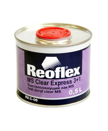 REOFLEX Лак быстросохнущий 2K MS Clear Express 3+1 0,5л
