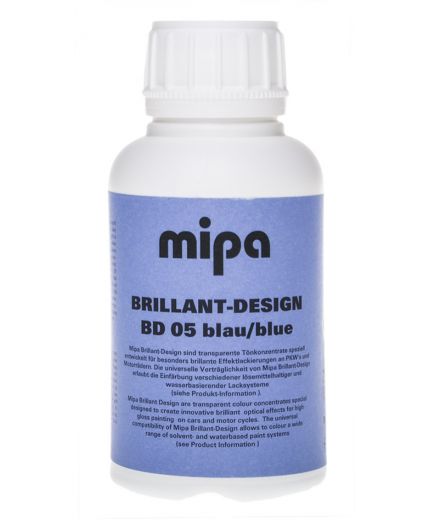 MIPA Brillant-Design Candy effect BD 05 blau/blue Бриллиант эффект синий 0,5л