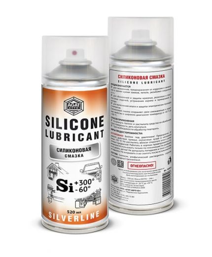 Смазка АГАТ Смазка силиконовая Silverline 520мл аэрозоль