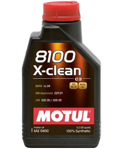 Моторное масло MOTUL 8100 X-CLEAN C3 5W-30 1л