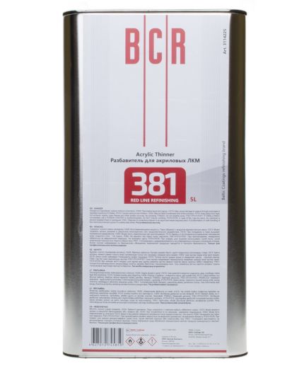 BCR 381 Разбавитель для акриловых ЛКМ 5л