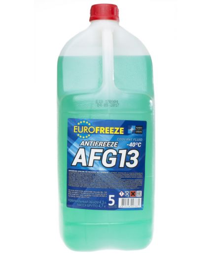 Антифриз Eurofreeze Antifreeze зелёный AFG 13 -35C 4.7кг 4,3л