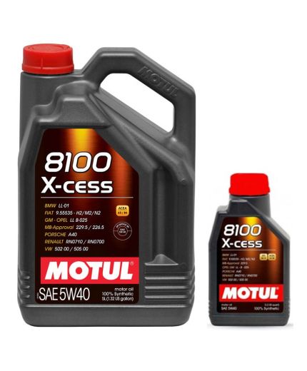 Моторное масло MOTUL 8100 X-CESS 5W-40 5+1л