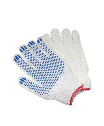 Русский мастер Перчатки х/б с ПВХ, 5 нитей