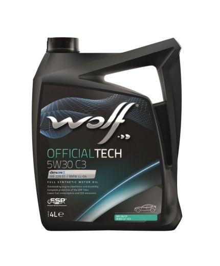 Моторное масло WOLF 5W-30 OfficialTech C3 4л заменен на 65648/4