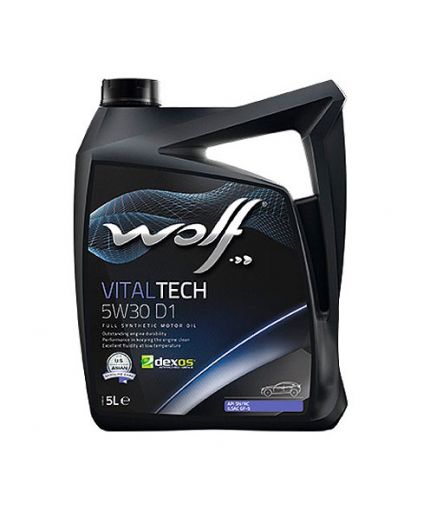 Моторное масло WOLF 5W-30 VitalTech ASIA/US D1 5л (заменен на 16155/5)