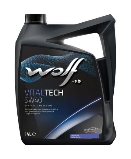 Моторное масло WOLF 5W-40 VitalTech 4 л