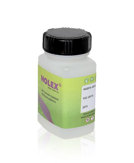 HOLEX Флакон для краски 60мл PEHD с кисточкой и наклейкой