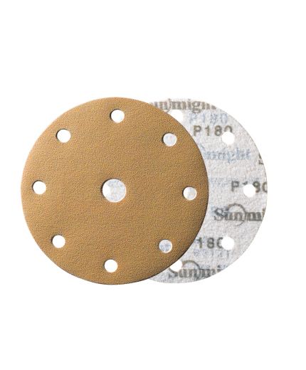 SUNMIGHT GOLD B312T Круг D=150 мм с 7 отв Р-320, золотистый