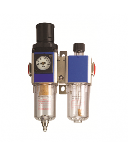 Русский мастер Фильтр-влагоотделитель с регулятором давления, манометром и лубрикатором