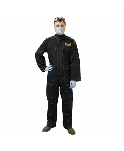 Русский мастер Комбинезон рабочий черный, размер XL, черный